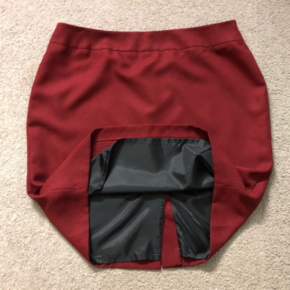 Le Suit Separates Skirt Sz 22W Elegance Classic Red Pencil Straight - Picture 7 of 11